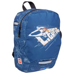 Rucsac de gradinita LEGO City 10L, albastru, cu elemente reflectorizante
