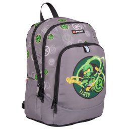 Ghiozdan LEGO Ninjago pentru scoala, 28L, ergonomic, gri