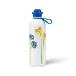 Sticla de apa LEGO 725 ml cu model floral, reutilizabila