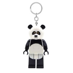 Breloc cu LED LEGO Panda pentru chei sau ghiozdan, 7.5 cm