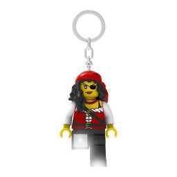 Breloc cu LED LEGO Printesa Pirat pentru chei si ghiozdan, 7.5 cm