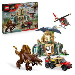 LEGO Jurassic World Misiune aeriana cu Spinosaurus si Quetzalcoatlus