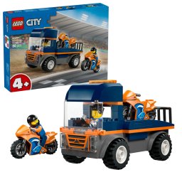 LEGO City Transportor de motociclete pentru copii 4+ ani, 88 piese