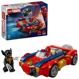LEGO Marvel Masina Omului Paianjen vs Wolverine venomizat, 134 piese