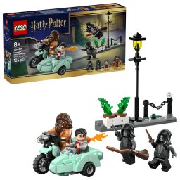 LEGO Harry Potter Hagrid si Harry în fuga de pe Aleea Boschetelor, 124 piese
