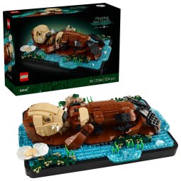 LEGO Ideas Vidre plutind pe apa, set de colectie pentru adulti, 1234 piese