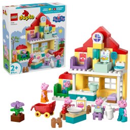 LEGO DUPLO Casa Familiei Peppa Pig, set de constructie 84 piese, 2+ ani