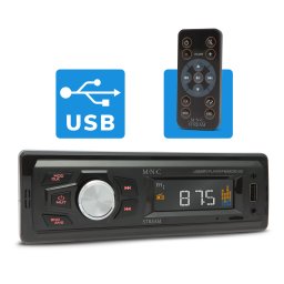 Player auto MNC Stream 1DIN cu USB, AUX, microSD si telecomanda