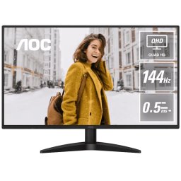 Monitor LED AOC Q27B36X, 27" QHD, 144 Hz, 0.5 ms, Black