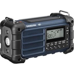 Radio de urgență MMR-99DAB FM, DAB+ și Bluetooth cu panou solar și dinam, Ocean Blue