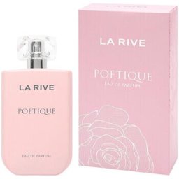 La Rive Poetique - Apă de parfum (EDP) - Categorie olfactivă: Floral - Note vârf: Rubarbă, Litchi, Bergamotă, Nucșoară - Note mijloc: Trandafir, Bujor, Mosc, Vanilie - Note bază: Cashmeran, Cedru, Tămâie, Vetiver