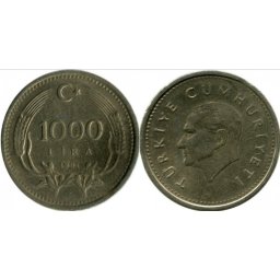 Turcia 1990 - 1000 lira, circulata