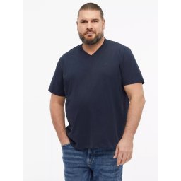 s.Oliver Big Sizes Tricou cu anchior, barbati big sizes, din bumbac, Regular fit, Bleumarin inchis (SELECTATI MARIMEA: 2XL)