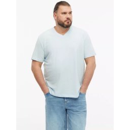 s.Oliver Big Sizes Tricou cu anchior, barbati big sizes, din bumbac, Regular fit, Albastru deschis (SELECTATI MARIMEA: 2XL)