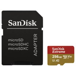 SANDISK Extreme 256GB MicroSDXC 190/130 MB/s 121587