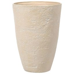 Produs Resigilat Ghiveci Re-Bloom Camia, argila fibroasa/polrasina, diametru 51 cm, inaltime 71 cm, 85L, 5 kg, UV, dop inclus, bej - Verificat A