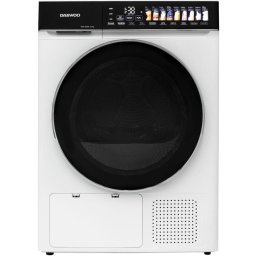 Uscator rufe Daewoo DDR-HS9E | 9kg, Pompa caldura, Clasa E, Alb