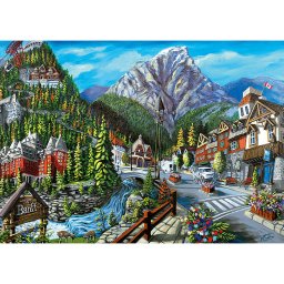 Puzzle orasul banff, 1000 piese
