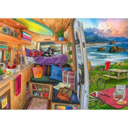 Ravensburger - puzzle priveliste din rulota 1000 piese design nou