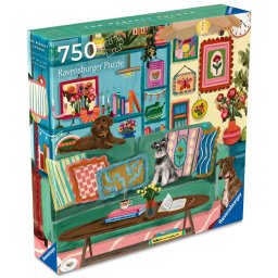Ravensburger - puzzle artistic coltul fericirii cu blanosi 750 piese
