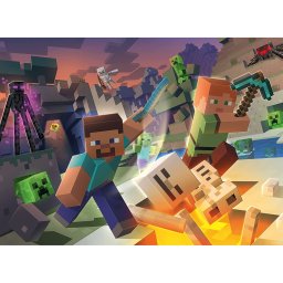 Puzzle monstri minecraft, 100 piese