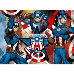 Ravensburger - puzzle capitanul america 100 piese