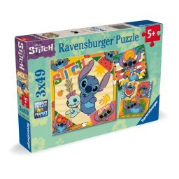 Ravensburger - puzzle disney stitch 3x49 piese