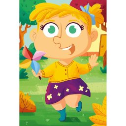 Puzzle mix&match haine colorate, 3x24 piese