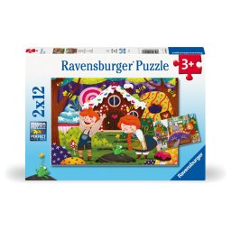 Ravensburger - puzzle povesti cu zane 2x12 piese