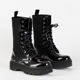 Resti Black baggers with elastic insert Kukizo- Footwear
