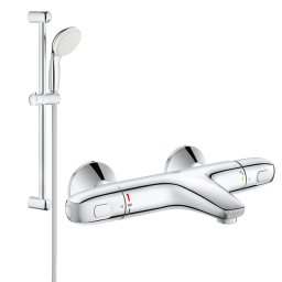 Pachet: Baterie Grohe cada/dus termostat Grohtherm 1000 + Set dus Grohe New Tempesta 100-(34816003 ,27853001)