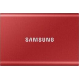 SSD Extern Portable T7 500GB, External SSD (red, USB-C 3.2 (10 Gbit / s), external)