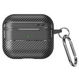 Husa pentru AirPods 3 - CarbonFiber - Black