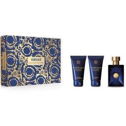 Set Versace Dylan Blue Pour Homme, EDT 50 ml + gel de duș 50 ml + after shave 50 ml