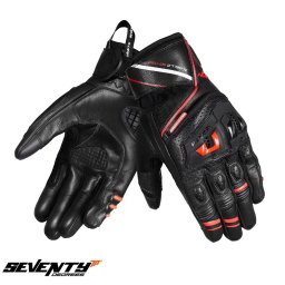 Manusi moto Seventy Degrees SD-N30 Mugello - barbati, vara, street/sport, degete tactile, negru/rosu