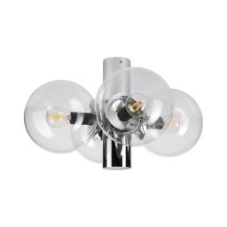Plafonieră SFERIO 4xE14/5W/230V crom lucios/sticlă transparentă