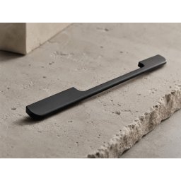 Mâner metalic IFL model W4002 pentru mobilă, finisaj negru, 128/192/320 mm (Distanta dintre gauri: 128 mm)