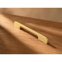 Mâner metalic IFL model W4002 pentru mobilă, finisaj auriu mat, 128/192/320 mm (Distanta dintre gauri: 128 mm)