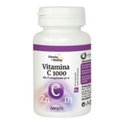 Set 2 x Vitamina C1000 cu Zinc si D3, 60 Comprimate, Dacia Plant