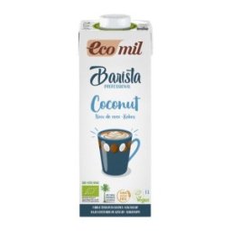 Set 2 x Barista, Bautura Vegetala Bio de Cocos, Ecomil, pentru Cafea, 1 l