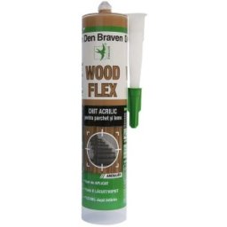 Set 2 x Chit Acrilic pentru Parchet Woodflex, Stejar, 280 ml, Den Braven