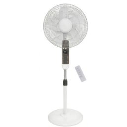 Ventilator Electric, cu Picior, Telecomanda, 40 cm, 3 Trepte Viteza, Alb, 45 W, Victronic