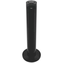 Ventilator Turn, 81 cm, 45W, Telecomanda, Negru, Well Glacial