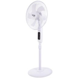 Ventilator Electric, cu Picior, Telecomanda, 40 cm, 3 Trepte Viteza, 45 W, Alb, Victronic