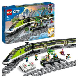 LEGO City Tren expres cu telecomanda si lumini, 764 piese, 7+ ani