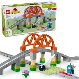 Set extindere pod si sine de cale ferata LEGO DUPLO pentru copii 2+ ani