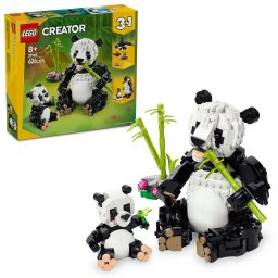 LEGO Creator 3 in 1 Familia de ursi panda, 626 piese, 8+ ani