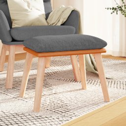 Taburet, gri deschis, 45x29,5x35 cm, material textil GartenMobel Dekor