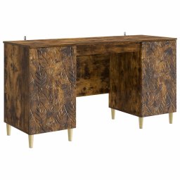 Birou Stejar fumuriu Lemn prelucrat 142,5 x 50 x 75 cm GartenMobel Dekor