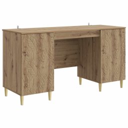 Birou Stejar Artizanal Lemn prelucrat 142,5 x 50 x 75 cm GartenMobel Dekor